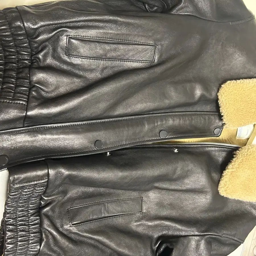 타낫 Shearling leather jacket 레더 가죽자켓