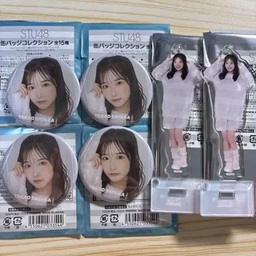 STU48 가오슝 사야카 아크릴 스탠드 아크링 키링 캔배지 6종 세트