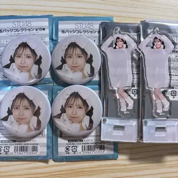 STU48 이와타 요나 아크릴 스탠드 아크링 키링 캔배지 6종 세트