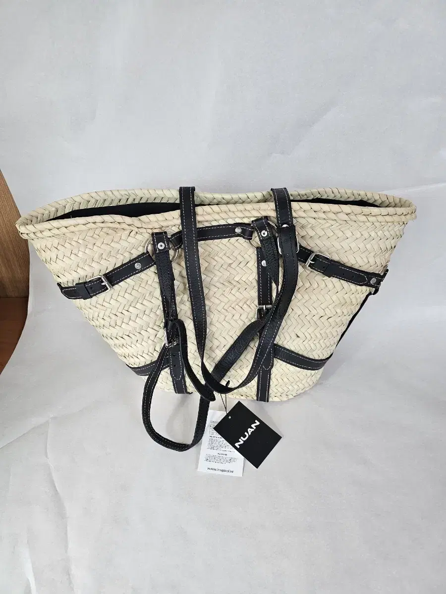 NUAN Straw leather basket bag (누앙 바스켓백)