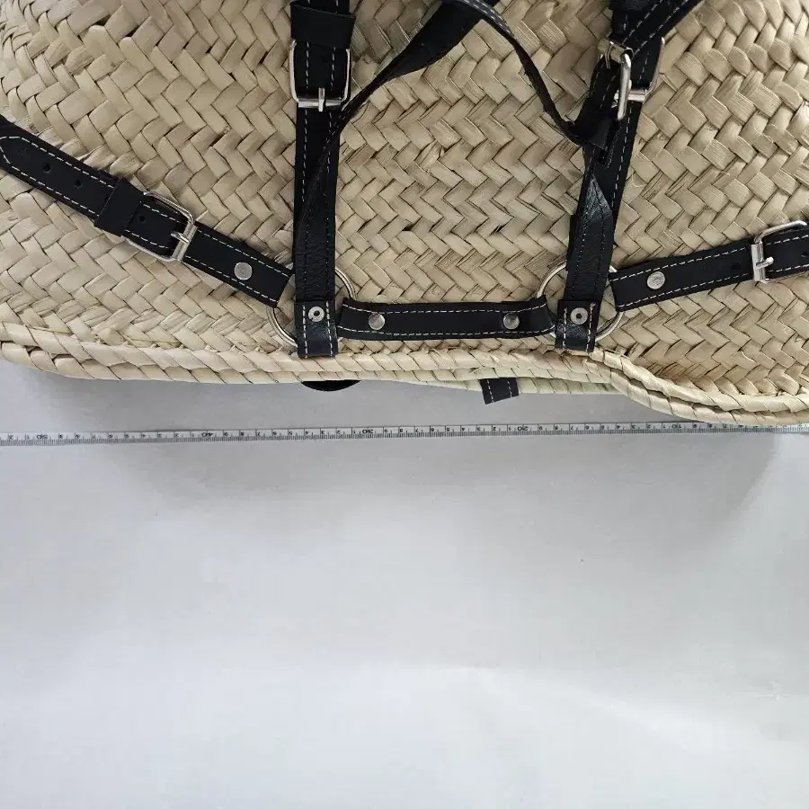 NUAN Straw leather basket bag (누앙 바스켓백)