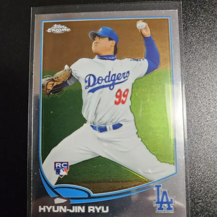 류현진 2013 Topps Chrome 루키 카드