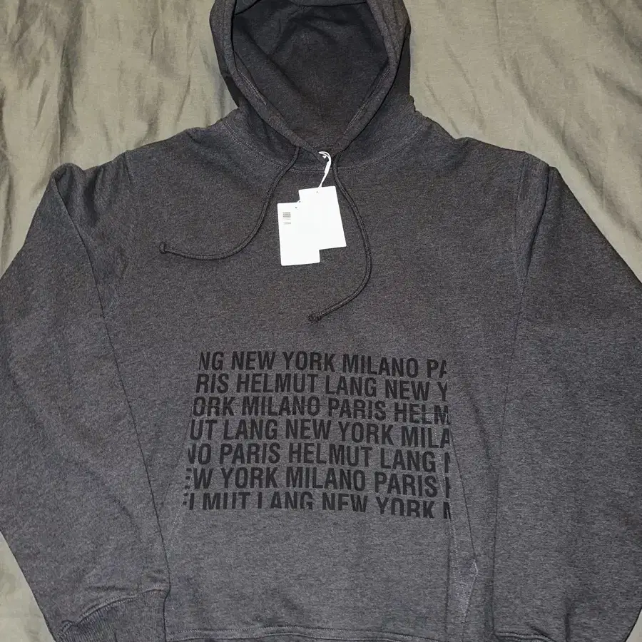 M) Helmut Lang BOX logo HOODIE