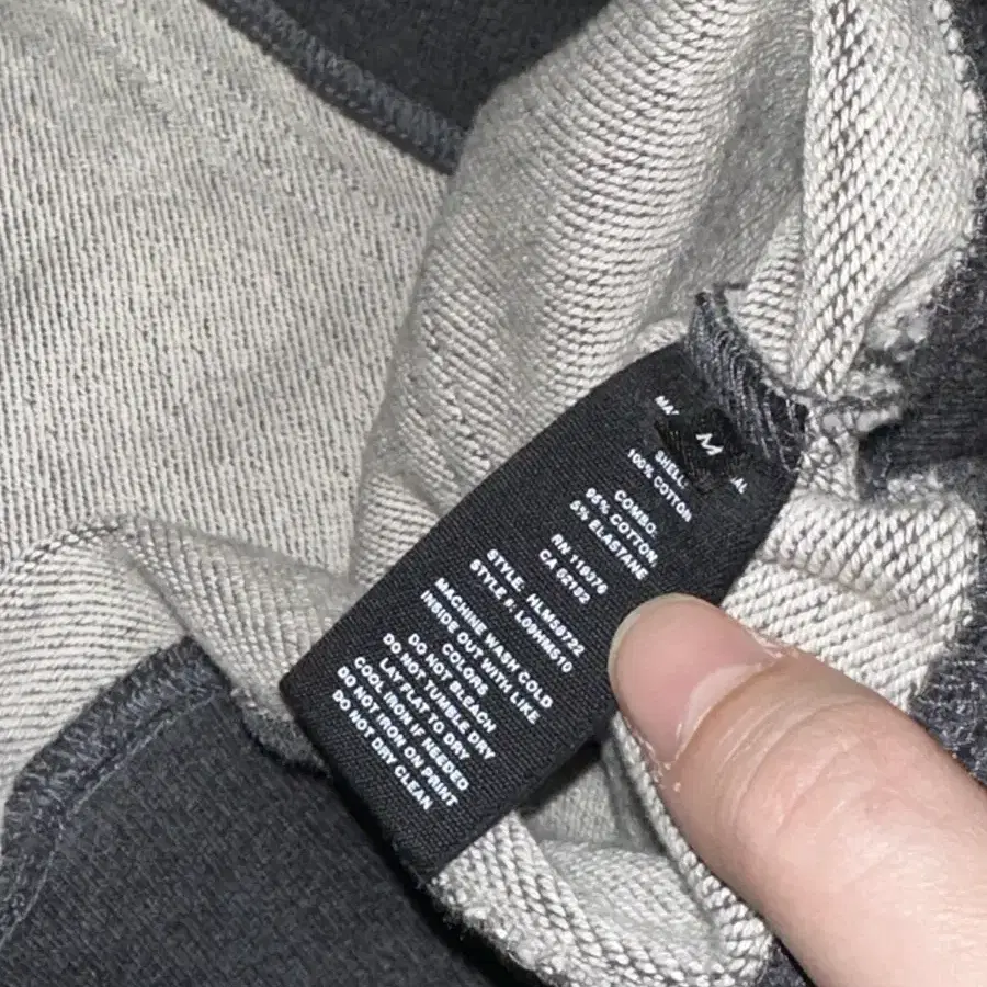 M) Helmut Lang BOX logo HOODIE