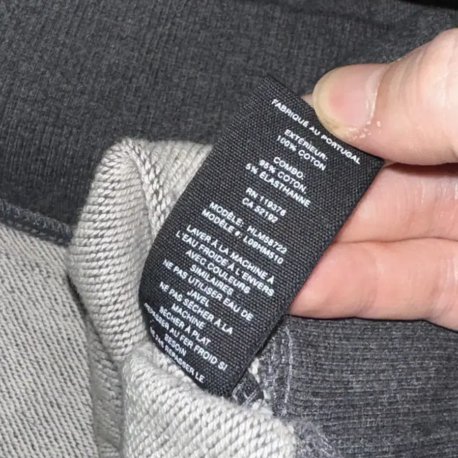 M) Helmut Lang BOX logo HOODIE