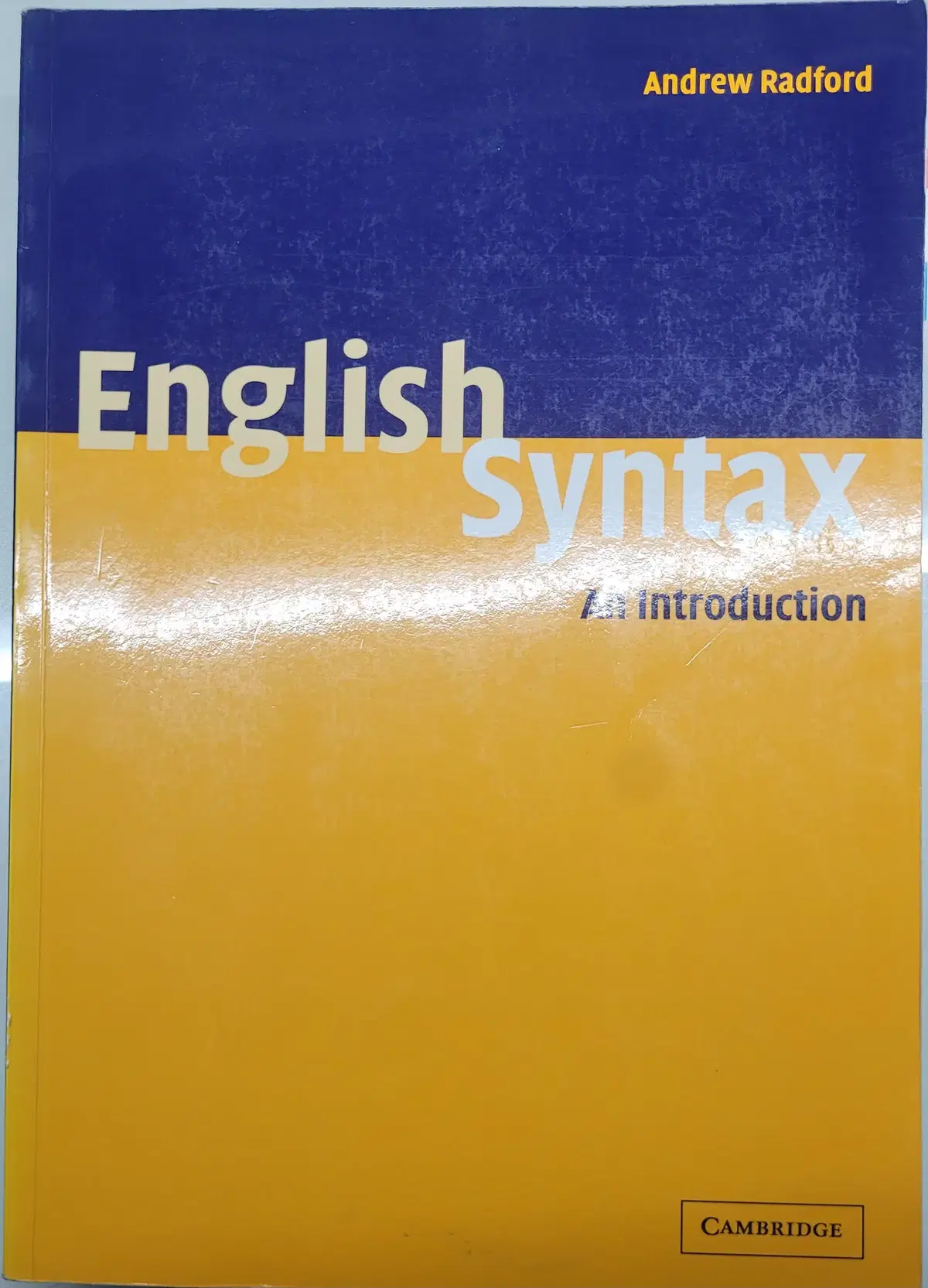 English Syntax 영어 통사론 Andrew Radford