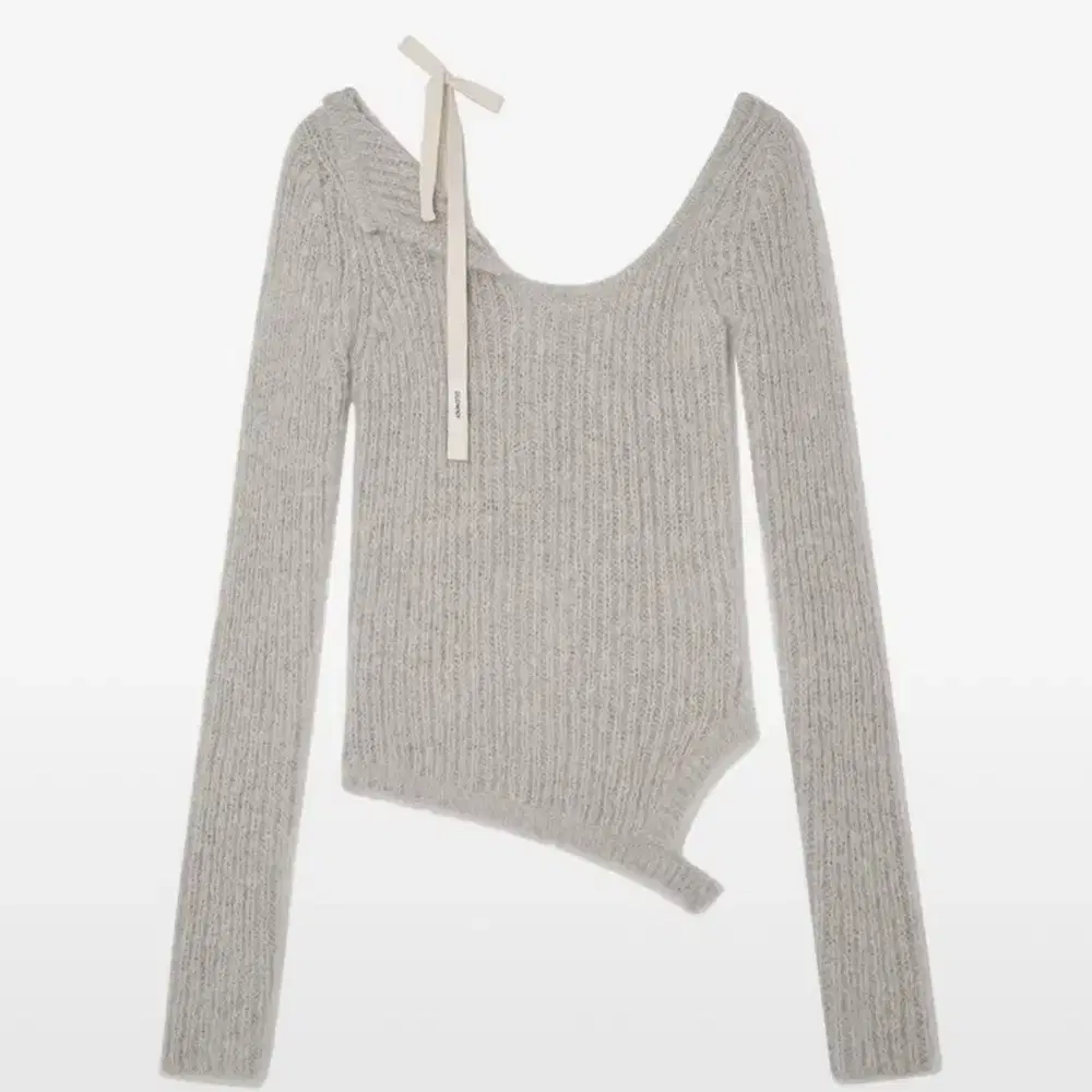 글로니 니트 ISA ASYMMETRICAL KNIT TOP (FOG)