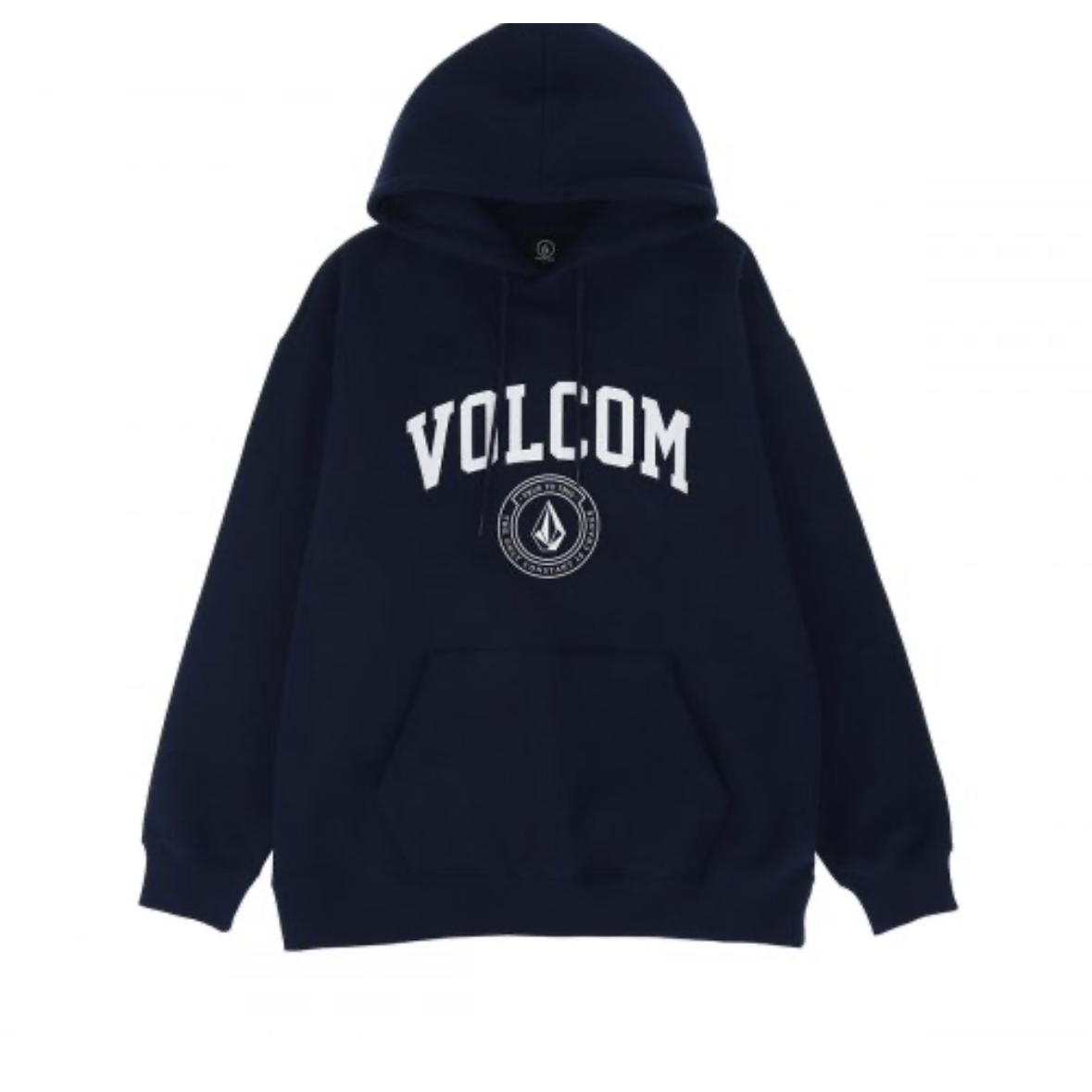 볼컴(VOLCOM) 아치로고 오버핏 기모 후드티_NAVY_네이비 M