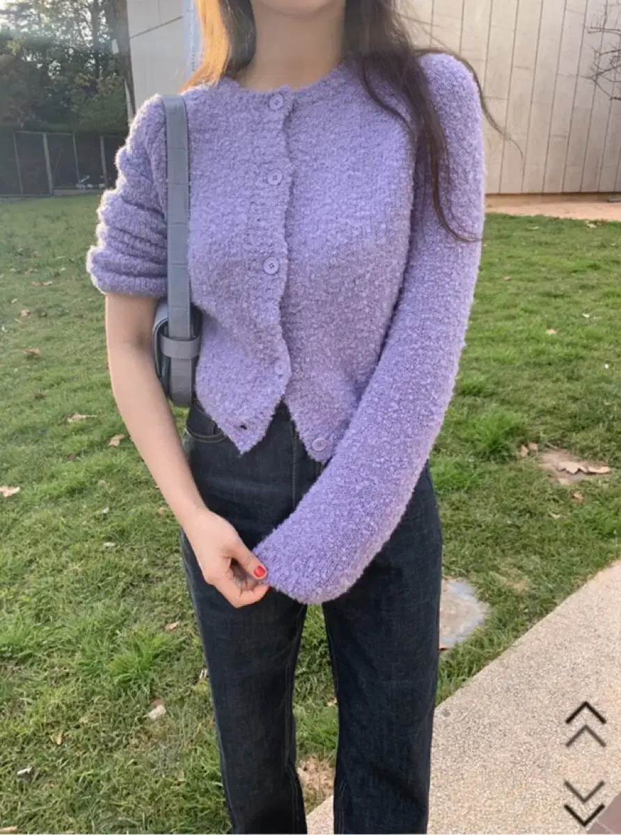 Lavender Boucle Cardigan by MaybeeBaby Dearlist