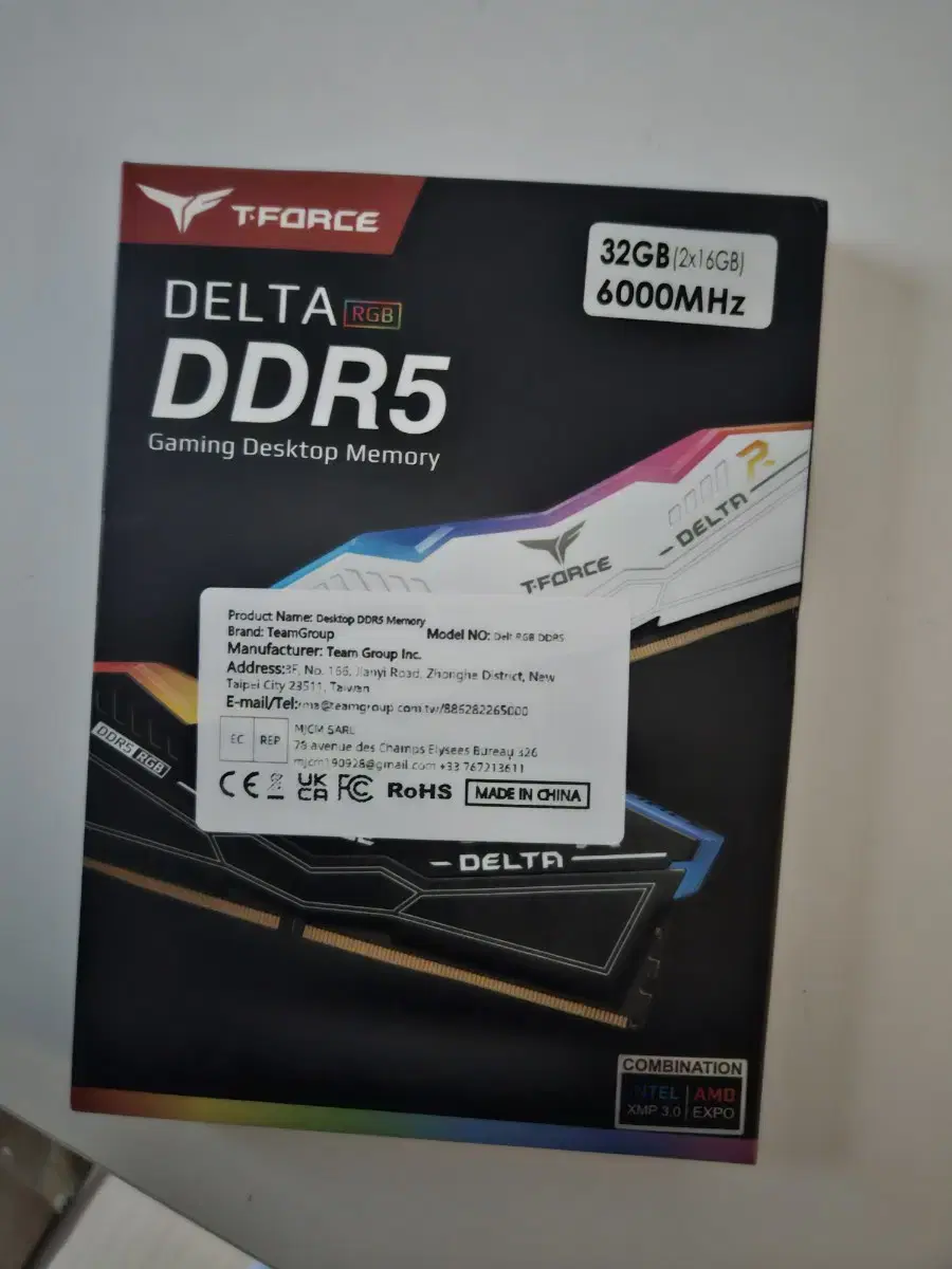 미개봉 ) ddr5-6000 팀그룹 16g x2 32g 팝니다