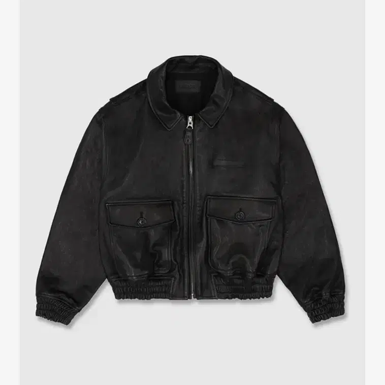 얼바닉30 A-2 Leather Jacket (Black)