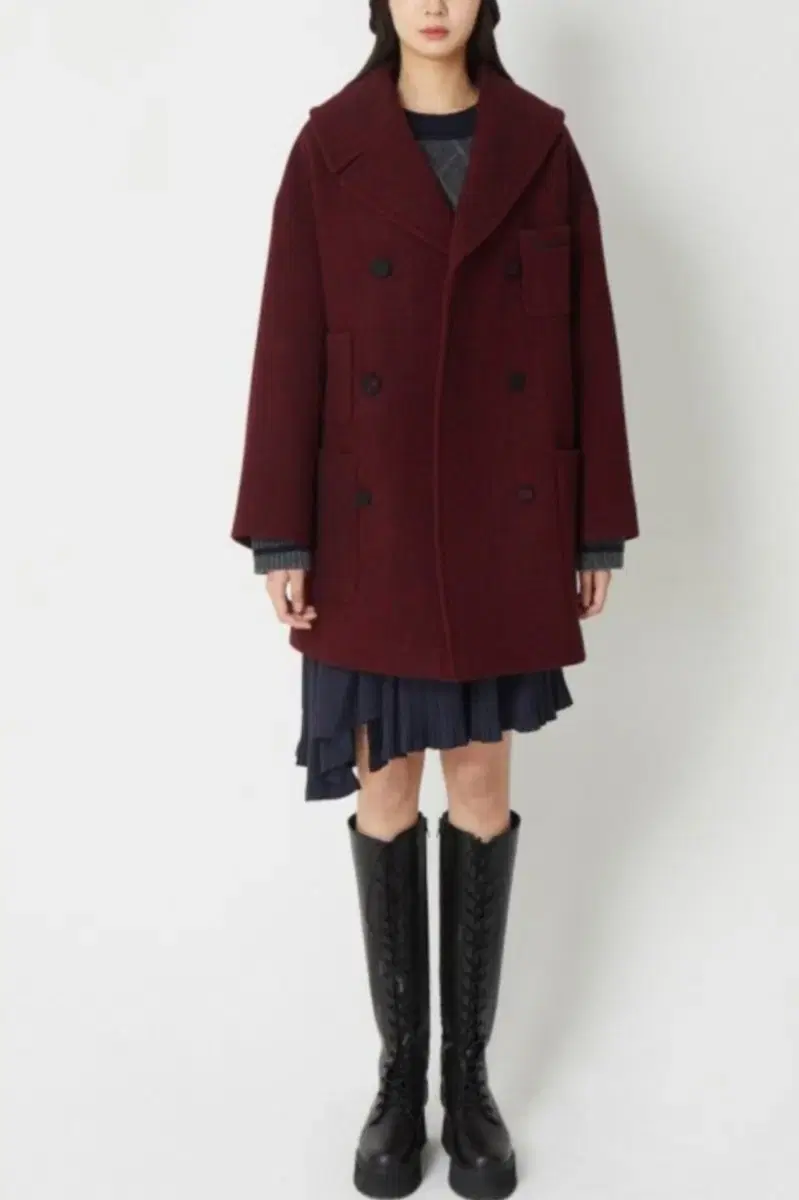 Lucky Chouette herringbone winter coat size 36