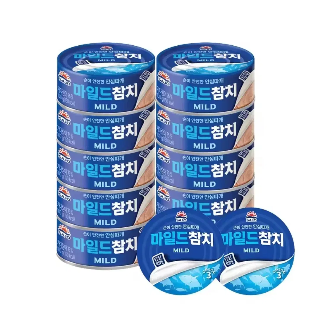 사조 마일드 참치 12캔 (100g 10캔 + 85g 2캔)