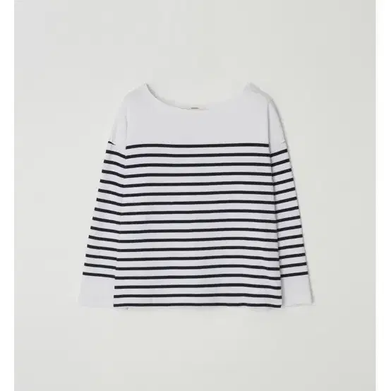 윤슬샵 boat neckline stripped t-shirt 새상품