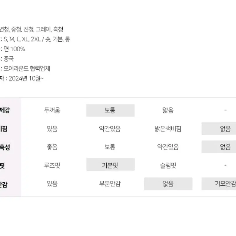 지그재그 숏s 일반흑청 / 모어라운드 완벽해 히든 밴딩 와이드 데님 팬츠