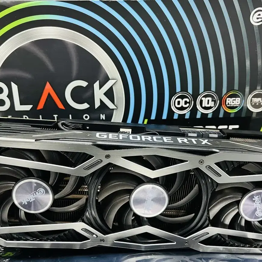 이엠텍 RTX 3080 블랙에디션 10G LHR OC 그래픽 카드 판매