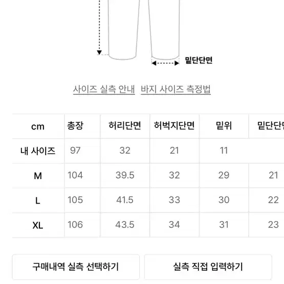 미나브 데님팬츠