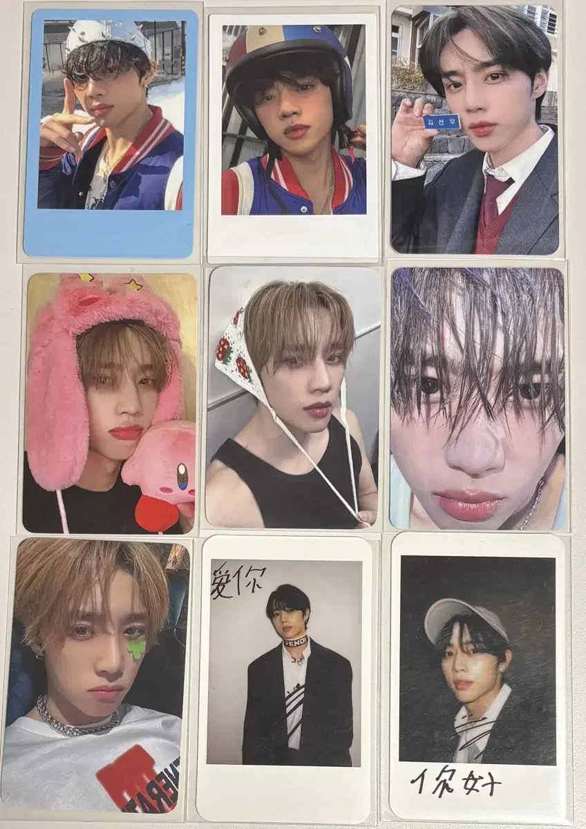 The Boyz sunwoo photocard unreleased photocard bulk wts Stellar Dubby Earbuds Name Badge QR Firewire