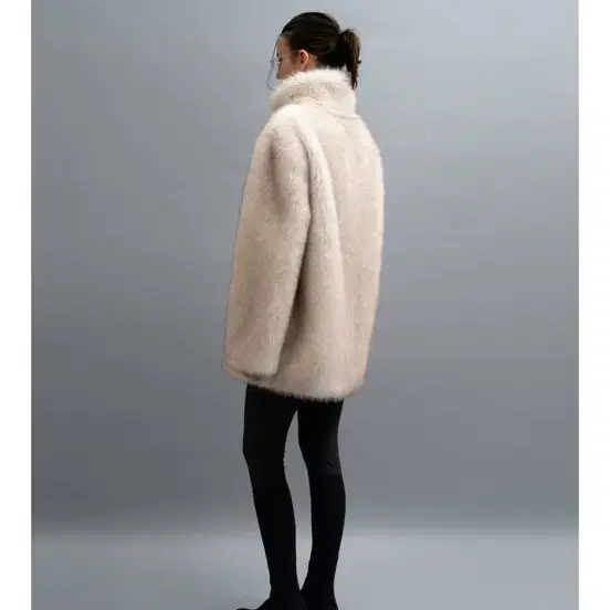 PORTA 포르타 soft fur jacket 소프트 퍼 자켓 아이보리