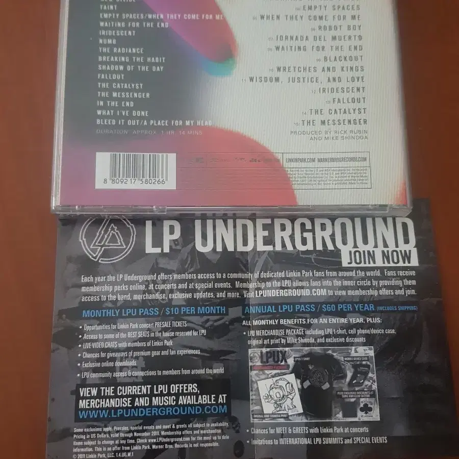 Linkin Park 린킨파크 DVD포함 RockCD록씨디 록밴드 록시디