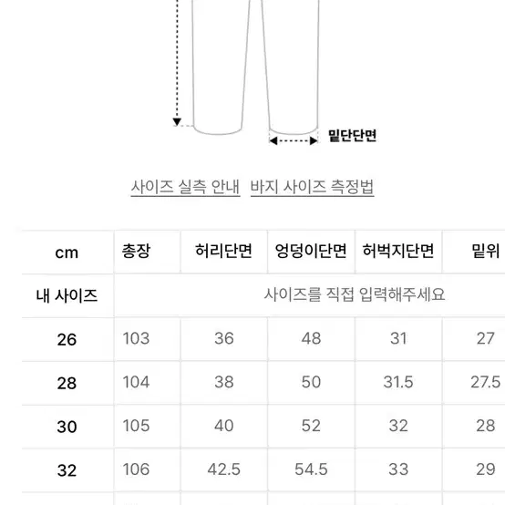 (새제품)데케트 세미와이드진 무신사