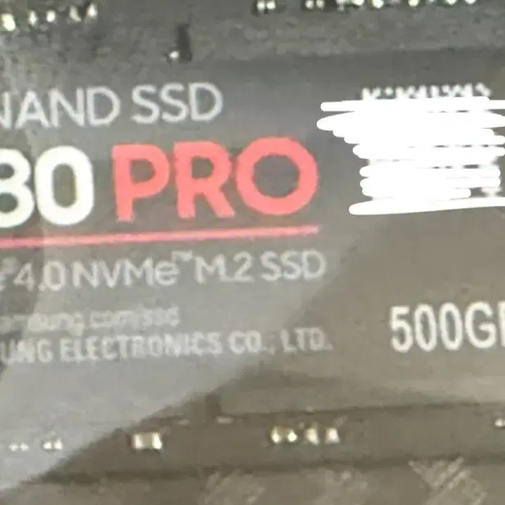 삼성 980 PRO 500GB NVMe M.2 SSD