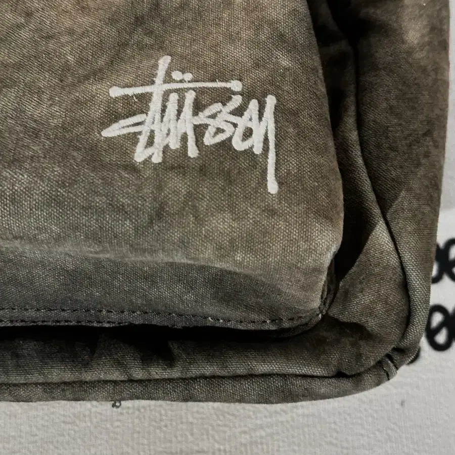 Stussy 스투시 캔버스 백팩 워시드 블랙