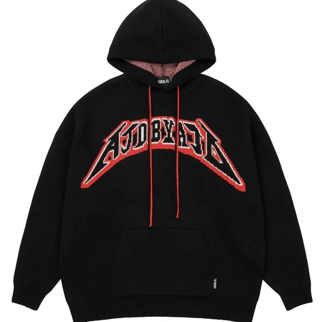 AJOBYAJO PBA AJOLICA Knit Hoodie Black