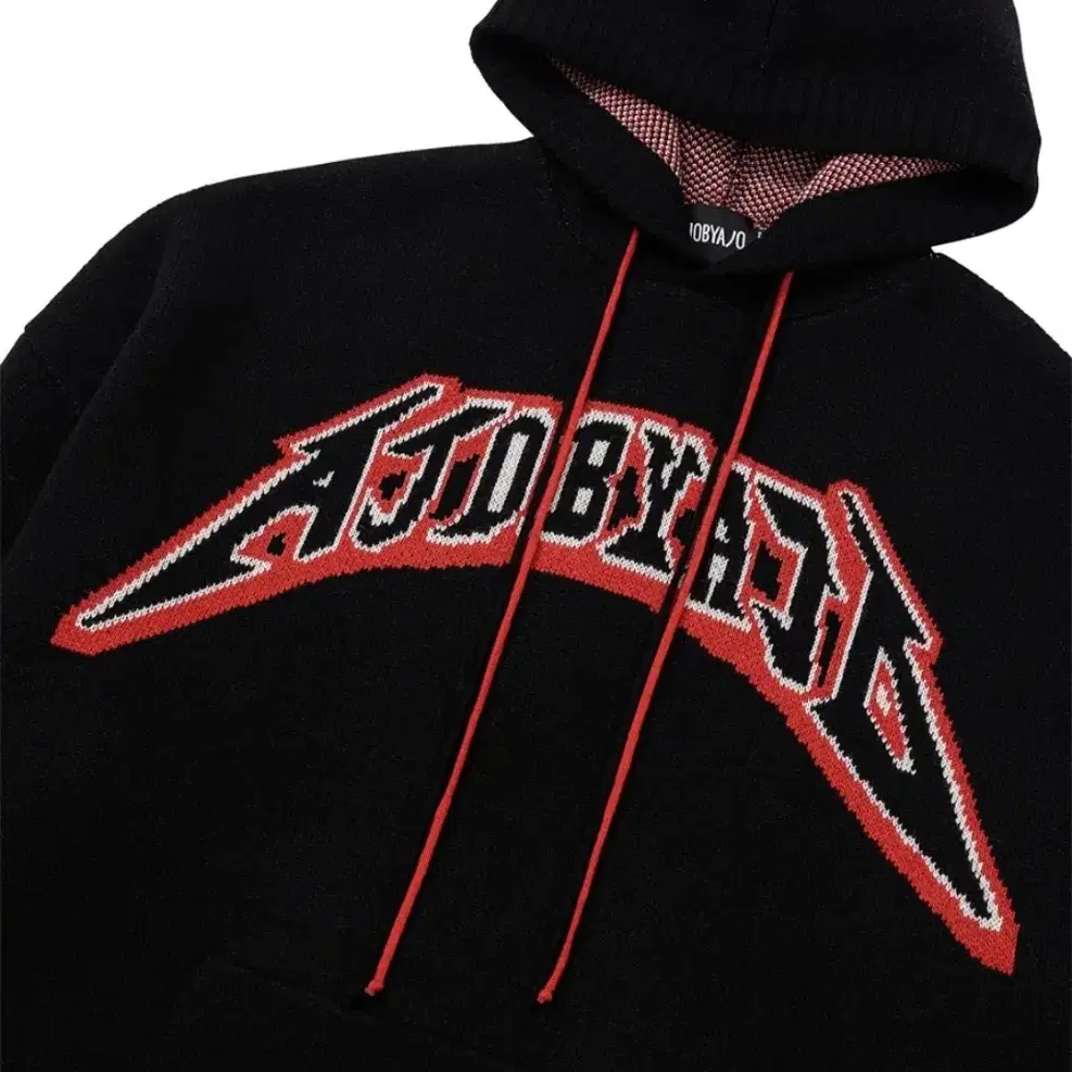 AJOBYAJO PBA AJOLICA Knit Hoodie Black