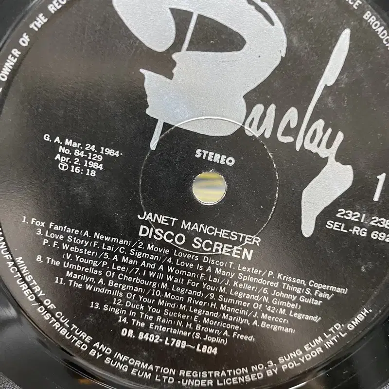 DISCO SCREEN LP / AA6939