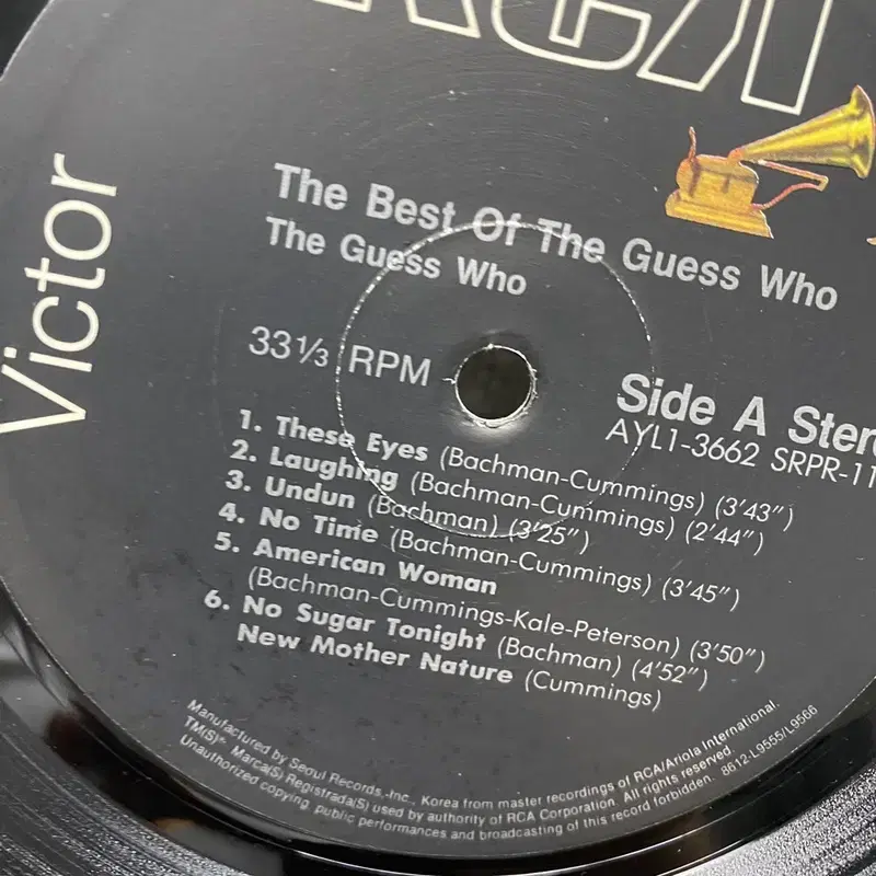 THE BEST OF THE GUESS WHO LP / AA6943