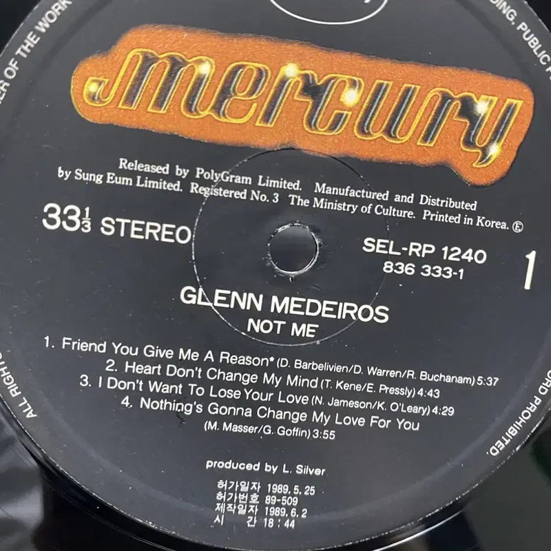 GLENN MEDEIROS LP / AA6948