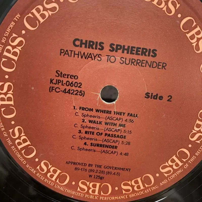 CHRIS SPHEERIS LP / AA6956