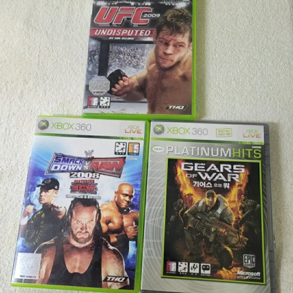 엑스박스(XBOX360) 게임 타이틀|WWE|UFC|기어스오브워|엑박엑원