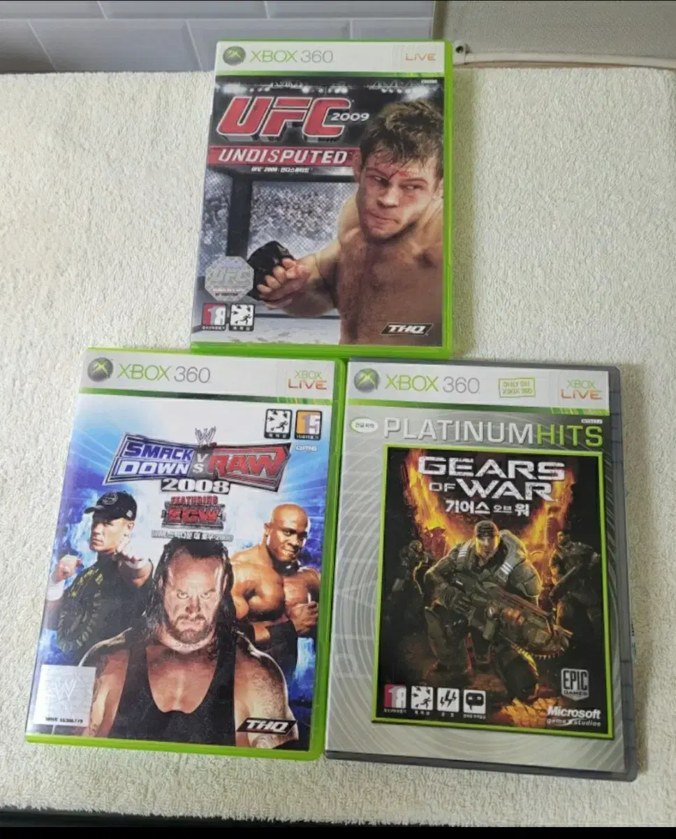 엑스박스(XBOX360) 게임 타이틀|WWE|UFC|기어스오브워|엑박엑원