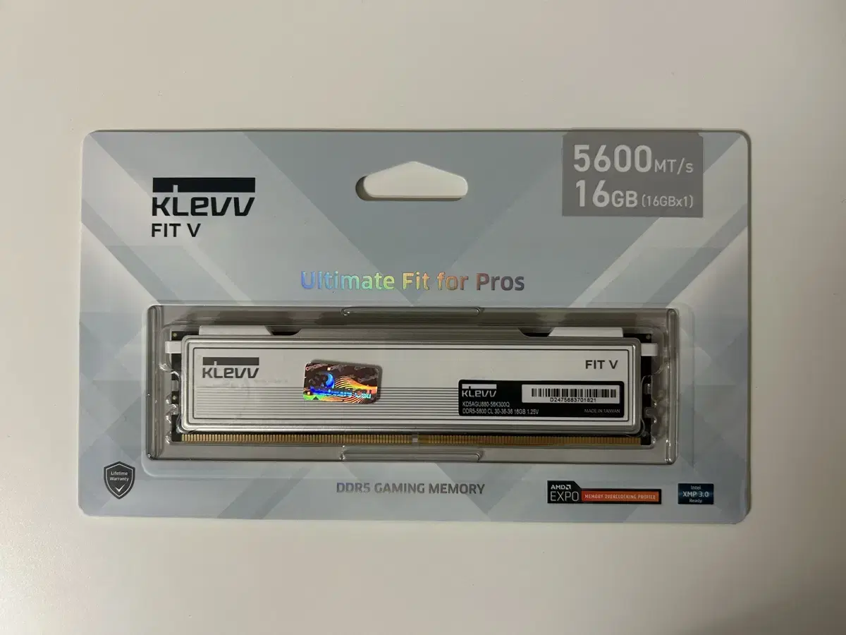 KLEVV DDR5 5600 CL30 FIT V 16GB (16GBx1)