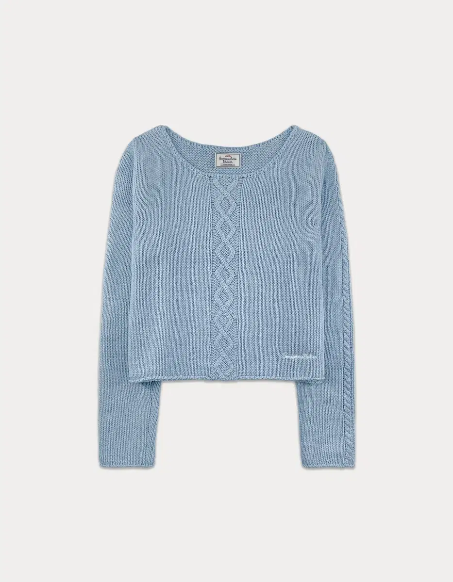 썸웨어버터-2nd / Poy Wool Knit - Light Blue