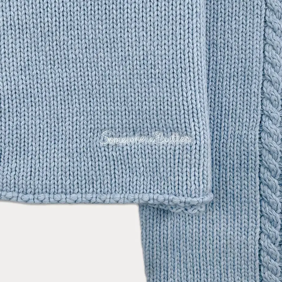 썸웨어버터-2nd / Poy Wool Knit - Light Blue