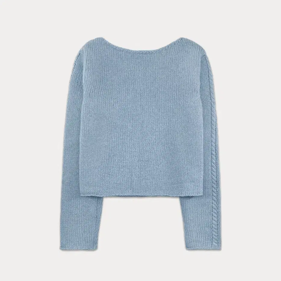 썸웨어버터-2nd / Poy Wool Knit - Light Blue