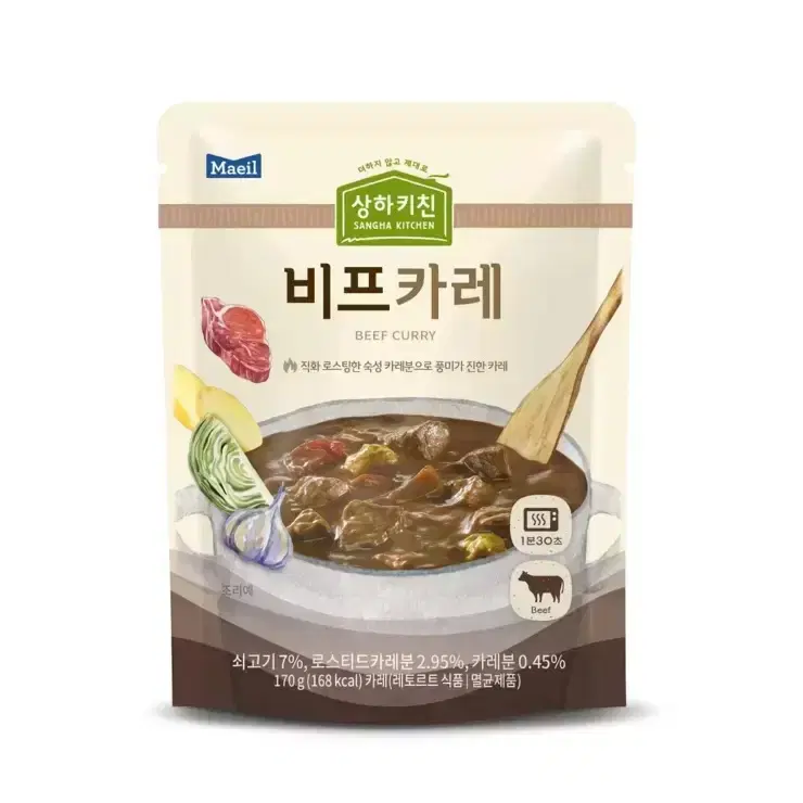 매일유업 상하키친 비프 카레(170g x 8개)