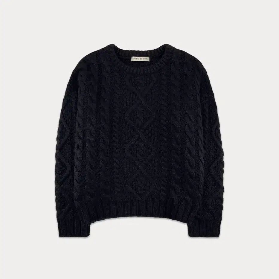 썸웨어버터-3rd / Papa Wool Cable Knit - Navy