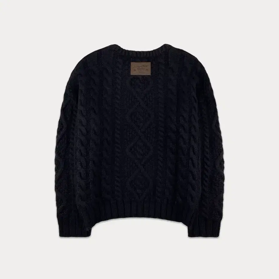 썸웨어버터-3rd / Papa Wool Cable Knit - Navy