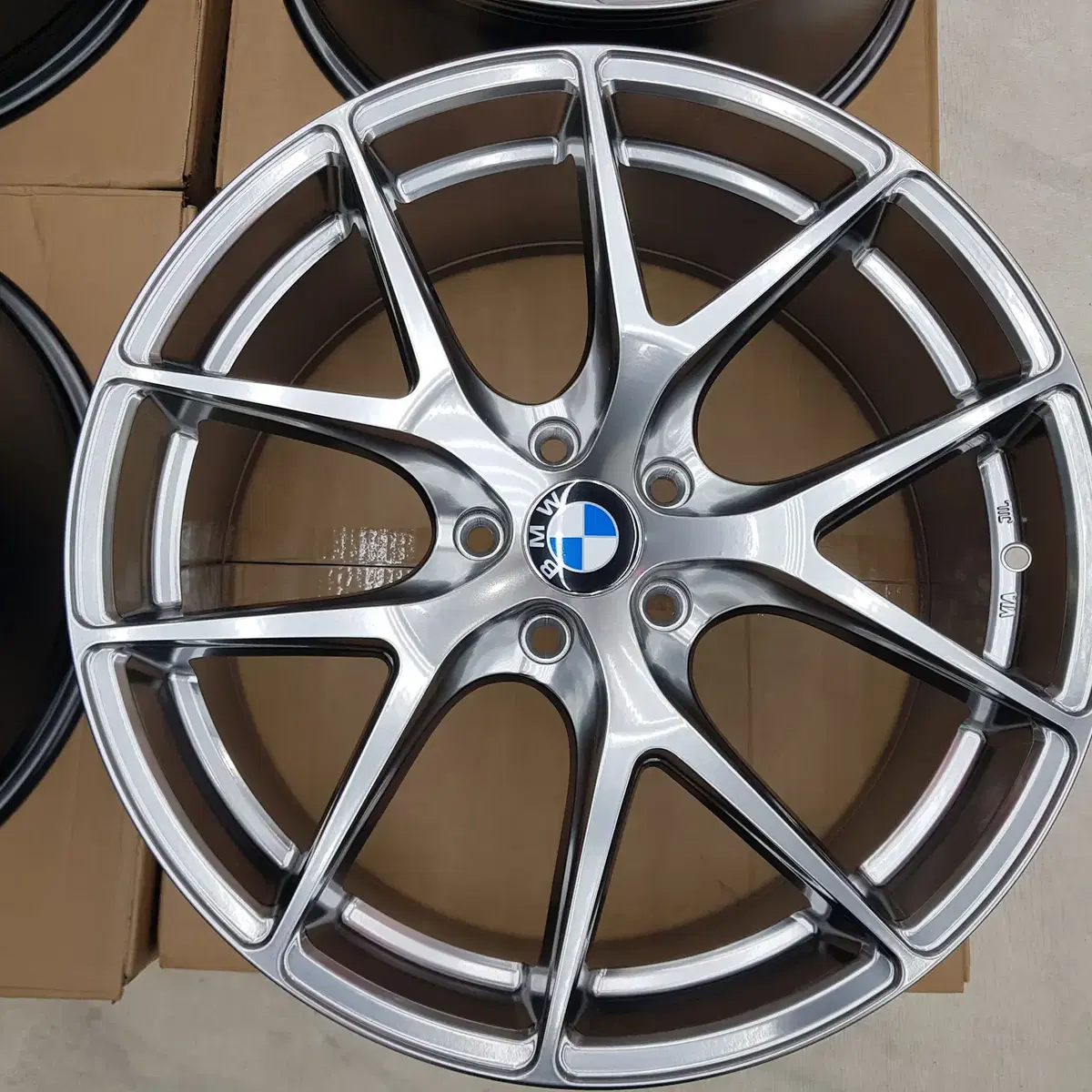 20인치 사제 신품휠 CIR BMW 전용 PCD120하이퍼블랙 앞뒤 팜