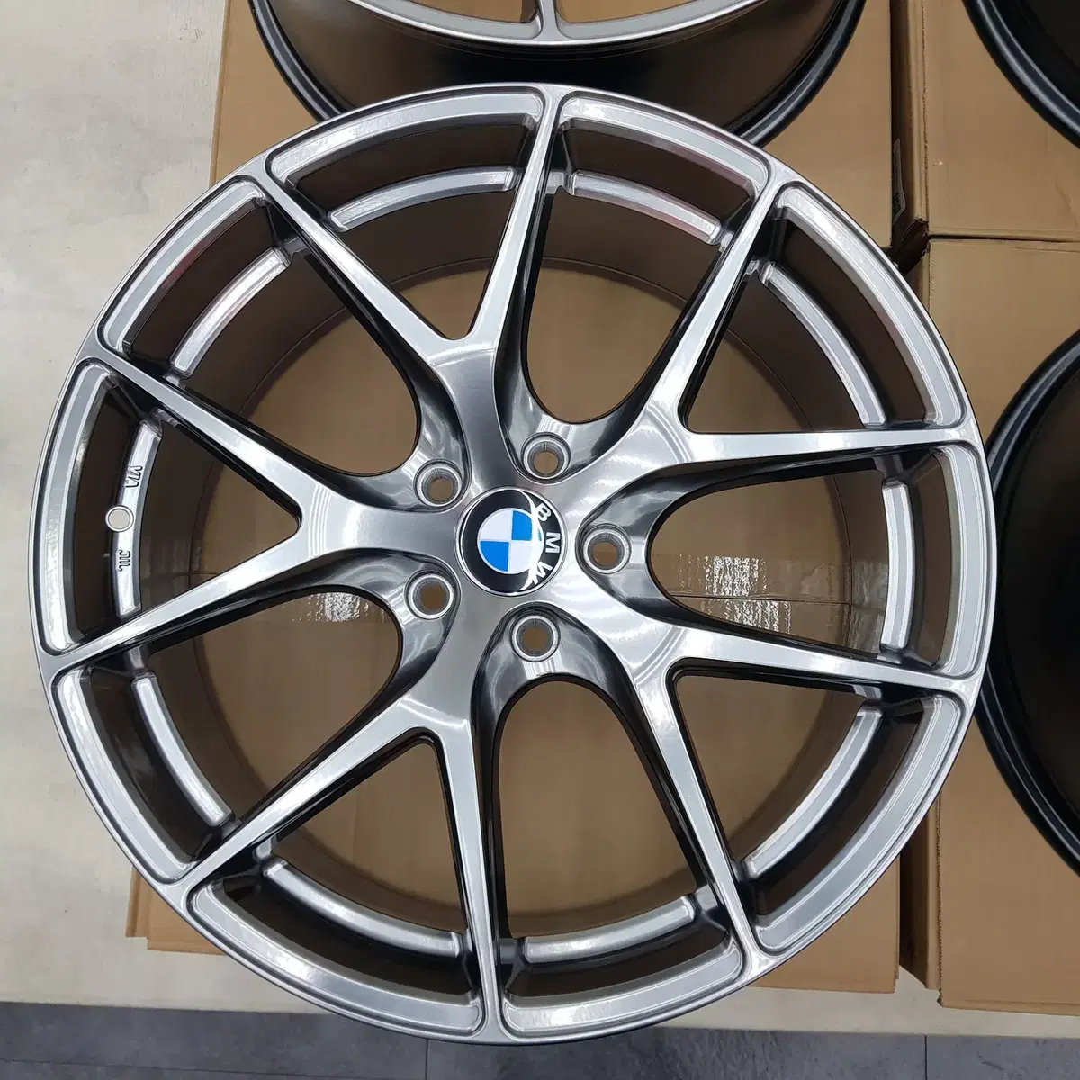 20인치 사제 신품휠 CIR BMW 전용 PCD120하이퍼블랙 앞뒤 팜