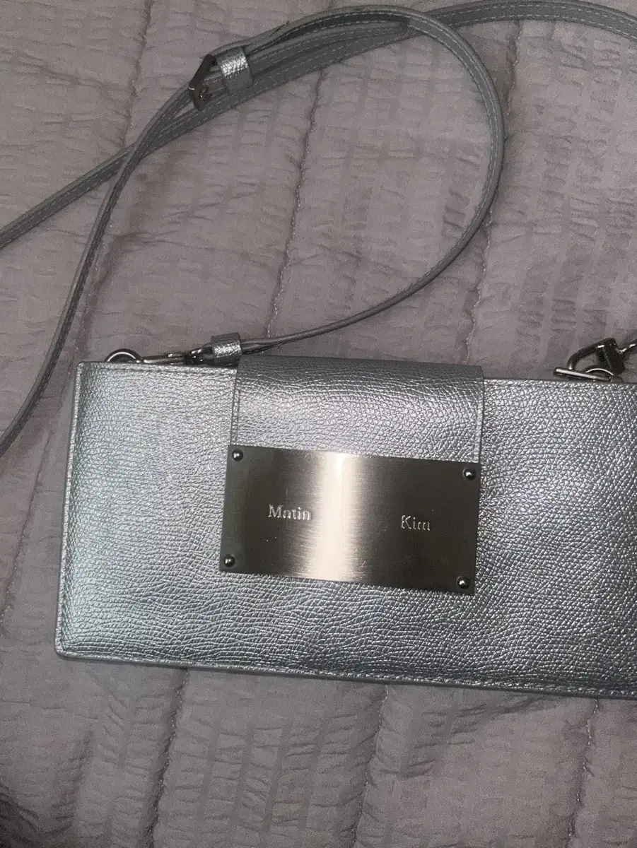 마뗑킴 컴팩트 미니백 실버 compact mini bag silver