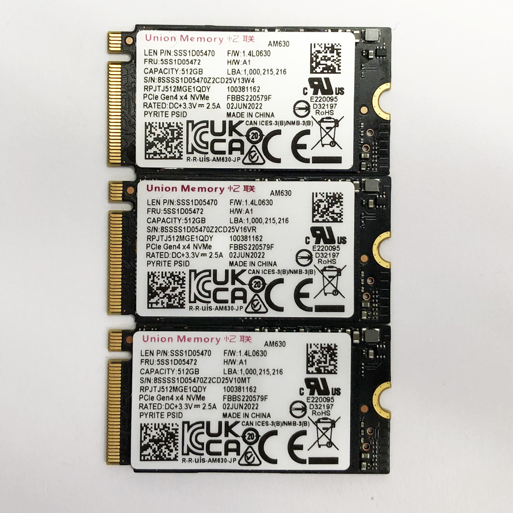 512G NVme 2242 Union Memory AM630