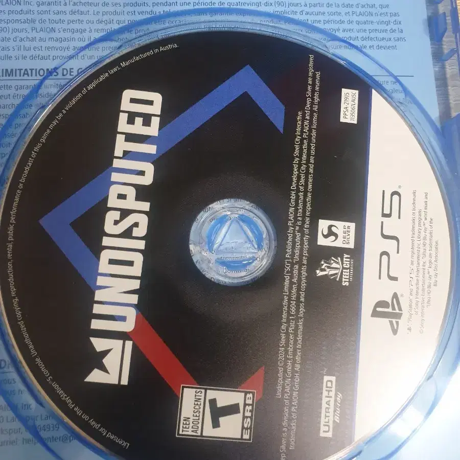 ps5  언디스퓨티드 undisputed(중고)북미판