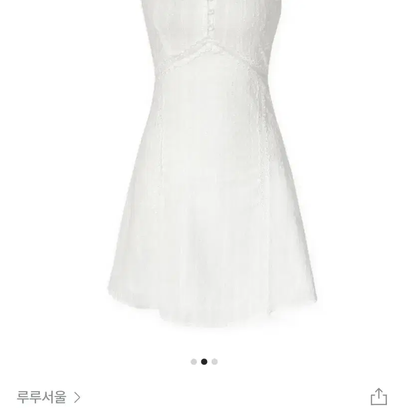 루루서울 white dream mini dress 화이트 미니 드레스