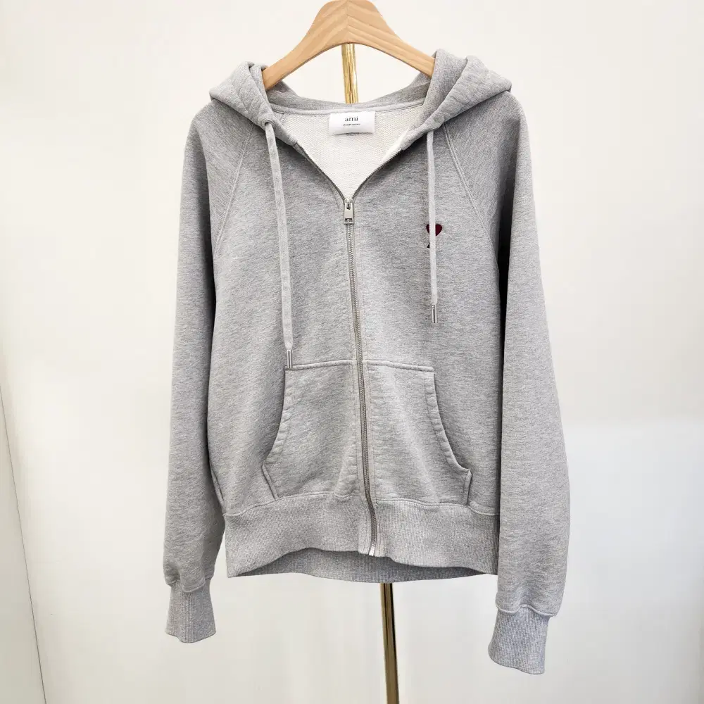 [100-105] Army hoodie zip-up gray men's M