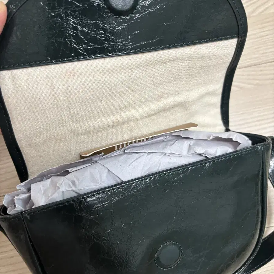 몽드몽드 Half Moon mini Bag (다크그린)